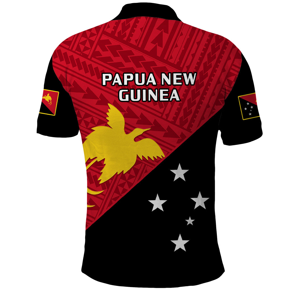 Papua New Guinea Football Polo Shirt Go PNG Polynesian Pattern Sporty Style - Wonder Print Shop