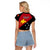 Papua New Guinea Football Raglan Cropped T Shirt Go PNG Polynesian Pattern Sporty Style - Wonder Print Shop