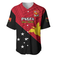 Personalised Papua New Guinea Football Baseball Jersey Go PNG Polynesian Pattern Sporty Style - Wonder Print Shop