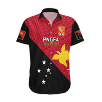 Personalised Papua New Guinea Football Hawaiian Shirt Go PNG Polynesian Pattern Sporty Style - Wonder Print Shop