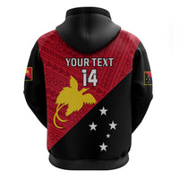 Personalised Papua New Guinea Football Hoodie Go PNG Polynesian Pattern Sporty Style - Wonder Print Shop