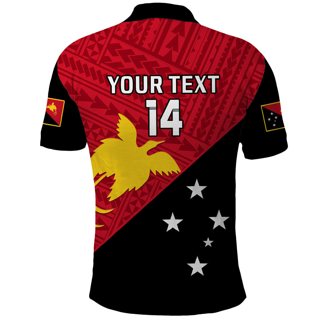 Personalised Papua New Guinea Football Polo Shirt Go PNG Polynesian Pattern Sporty Style - Wonder Print Shop