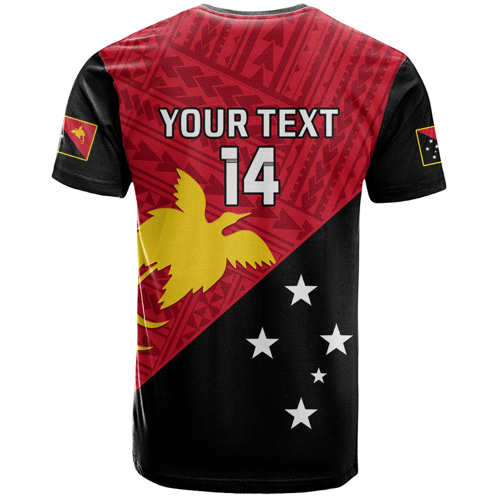 Personalised Papua New Guinea Football T Shirt Go PNG Polynesian Pattern Sporty Style - Wonder Print Shop