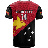 Personalised Papua New Guinea Football T Shirt Go PNG Polynesian Pattern Sporty Style - Wonder Print Shop