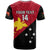 Personalised Papua New Guinea Football T Shirt Go PNG Polynesian Pattern Sporty Style - Wonder Print Shop