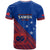 Samoa Football T Shirt Samoan Coat Of Arm Polynesian Sporty Style - Wonder Print Shop