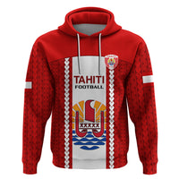 Tahitian Football Hoodie Tahiti Coat Of Arm Polynesian Sporty Style - Wonder Print Shop