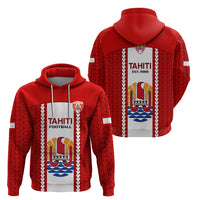 Tahitian Football Hoodie Tahiti Coat Of Arm Polynesian Sporty Style - Wonder Print Shop