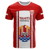 Tahitian Football T Shirt Tahiti Coat Of Arm Polynesian Sporty Style - Wonder Print Shop