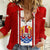 Personalised Tahitian Football Women Casual Shirt Tahiti Coat Of Arm Polynesian Sporty Style - Wonder Print Shop