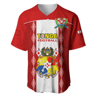 Tonga Football Baseball Jersey Tongan Ngatu Pattern Sporty Style - Wonder Print Shop
