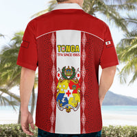 Tonga Football Hawaiian Shirt Tongan Ngatu Pattern Sporty Style - Wonder Print Shop