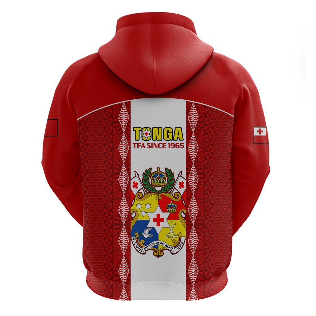 Tonga Football Hoodie Tongan Ngatu Pattern Sporty Style - Wonder Print Shop