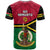 Vanuatu Football T Shirt Vanuatuan Coat Of Arm Polynesian Flag Style - Wonder Print Shop
