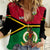 Vanuatu Football Women Casual Shirt Vanuatuan Coat Of Arm Polynesian Flag Style - Wonder Print Shop