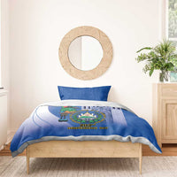 El Salvador Independence Day Bedding Set 203rd Anniversary Torogoz Bird - Wonder Print Shop