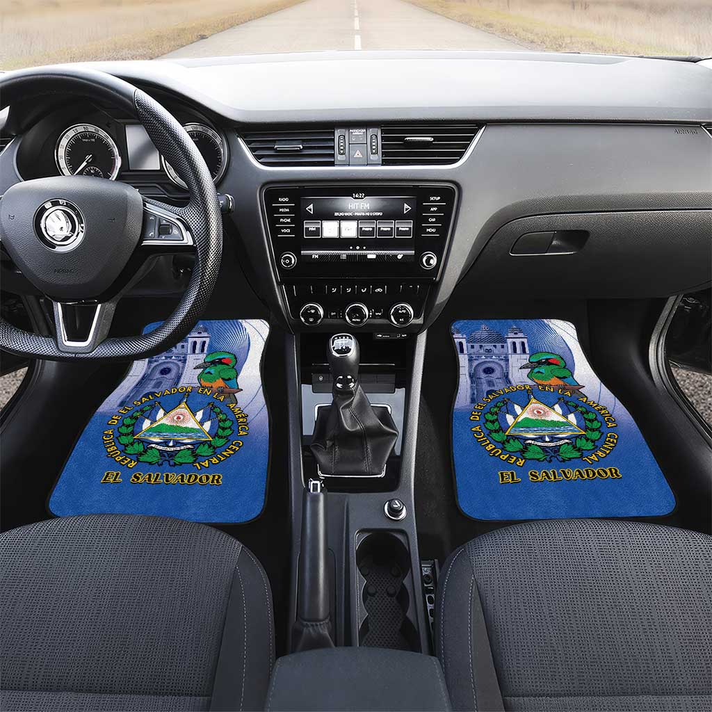 El Salvador Independence Day Car Mats 203rd Anniversary Torogoz Bird - Wonder Print Shop