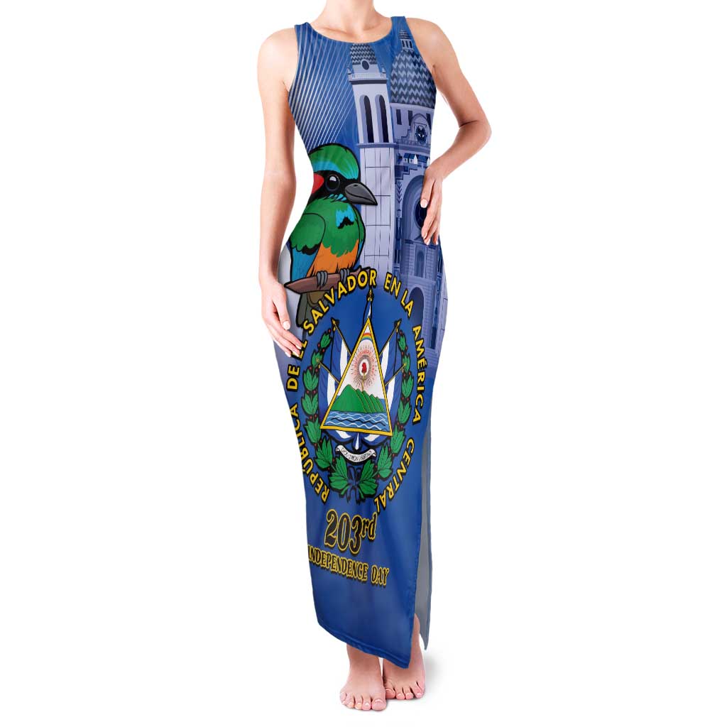 El Salvador Independence Day Family Matching Tank Maxi Dress and Hawaiian Shirt 203rd Anniversary Torogoz Bird - Wonder Print Shop