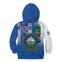 El Salvador Independence Day Kid Hoodie 203rd Anniversary Torogoz Bird - Wonder Print Shop