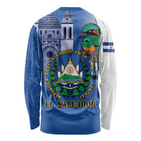 El Salvador Independence Day Long Sleeve Shirt 203rd Anniversary Torogoz Bird - Wonder Print Shop