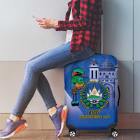 El Salvador Independence Day Luggage Cover 203rd Anniversary Torogoz Bird - Wonder Print Shop