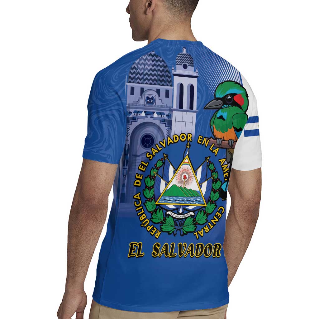 El Salvador Independence Day Rugby Jersey 203rd Anniversary Torogoz Bird - Wonder Print Shop