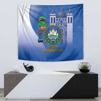 El Salvador Independence Day Tapestry 203rd Anniversary Torogoz Bird - Wonder Print Shop