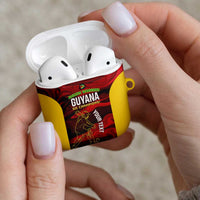 Custom Guyana Cricket AirPods Case Go Amazon Warriors Marble Pattern - Wonder Print Shop