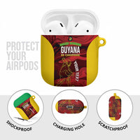 Custom Guyana Cricket AirPods Case Go Amazon Warriors Marble Pattern - Wonder Print Shop