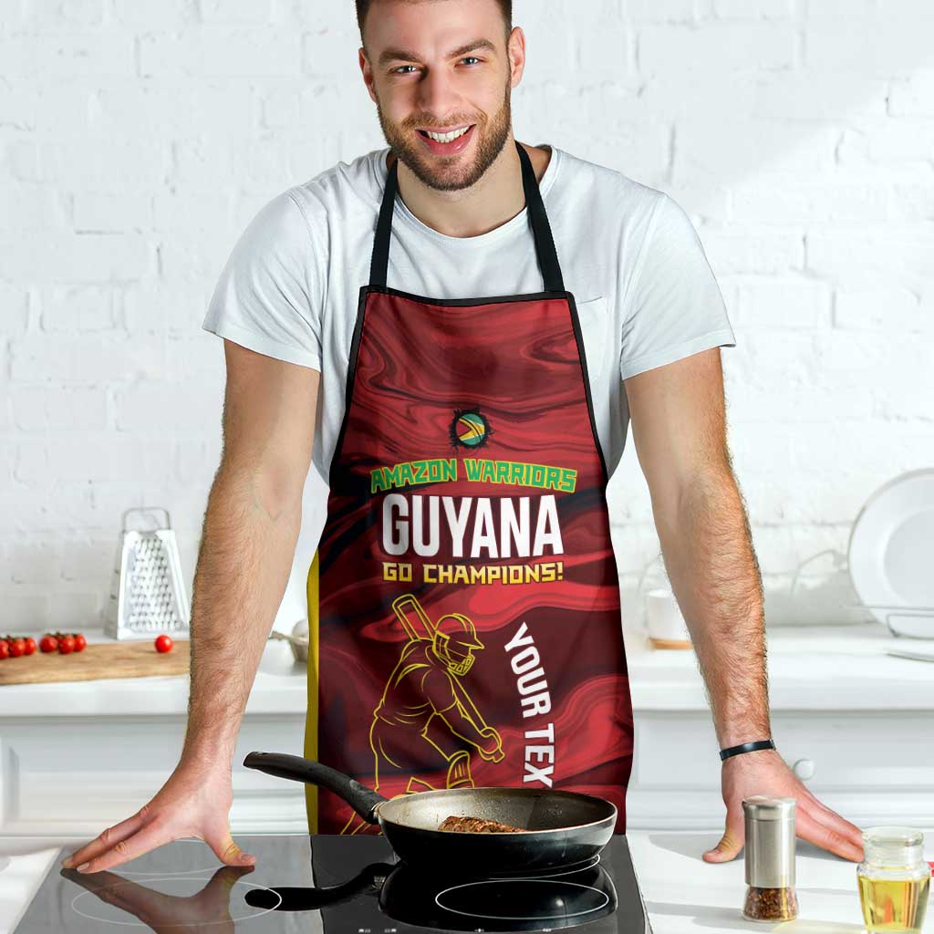 Custom Guyana Cricket Apron Go Amazon Warriors Marble Pattern - Wonder Print Shop