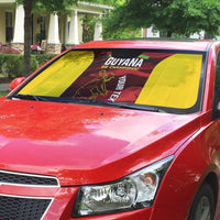 Custom Guyana Cricket Auto Sun Shade Go Amazon Warriors Marble Pattern - Wonder Print Shop