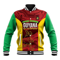 Custom Guyana Cricket Baseball Jacket Go Amazon Warriors Marble Pattern - Wonder Print Shop