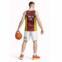 Custom Guyana Cricket Basketball Jersey Go Amazon Warriors Marble Pattern - Wonder Print Shop