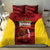 Custom Guyana Cricket Bedding Set Go Amazon Warriors Marble Pattern - Wonder Print Shop