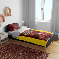 Custom Guyana Cricket Bedding Set Go Amazon Warriors Marble Pattern - Wonder Print Shop