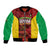 Custom Guyana Cricket Bomber Jacket Go Amazon Warriors Marble Pattern - Wonder Print Shop