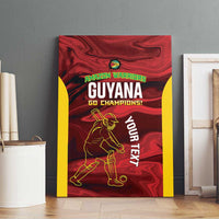 Custom Guyana Cricket Canvas Wall Art Go Amazon Warriors Marble Pattern - Wonder Print Shop