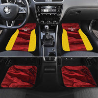 Custom Guyana Cricket Car Mats Go Amazon Warriors Marble Pattern - Wonder Print Shop