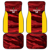 Custom Guyana Cricket Car Mats Go Amazon Warriors Marble Pattern - Wonder Print Shop