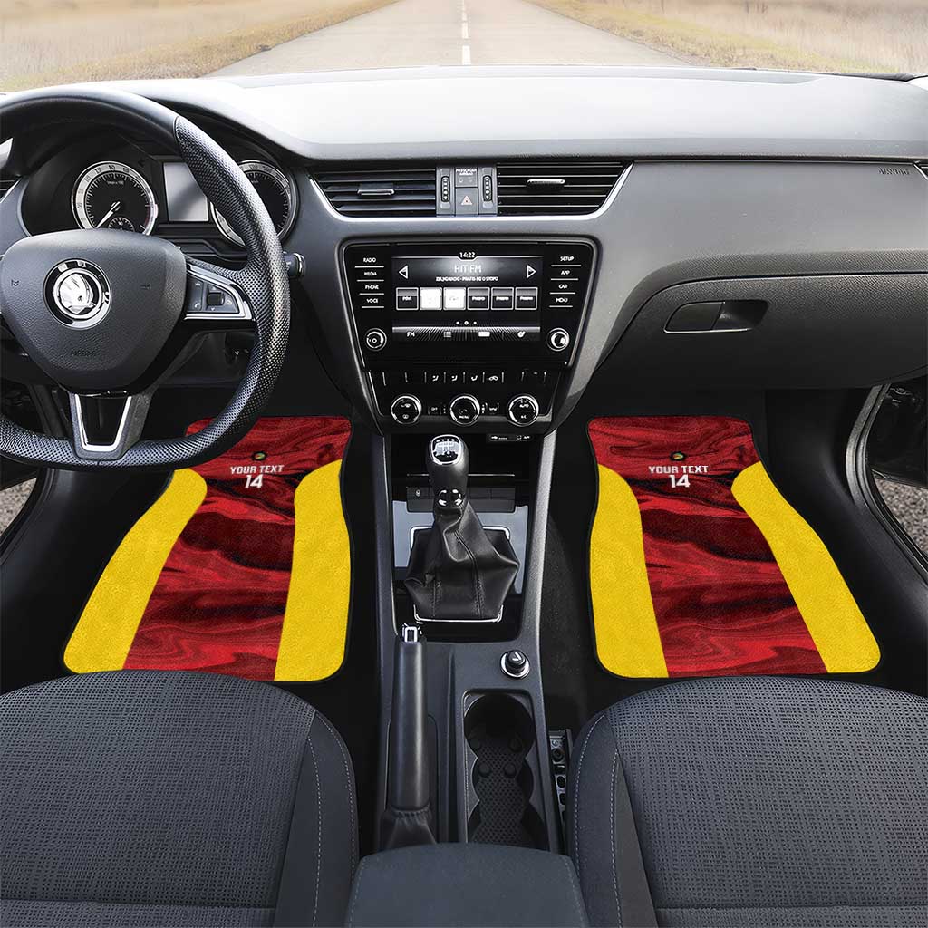 Custom Guyana Cricket Car Mats Go Amazon Warriors Marble Pattern - Wonder Print Shop