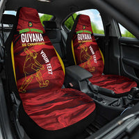 Custom Guyana Cricket Car Seat Cover Go Amazon Warriors Marble Pattern - Wonder Print Shop