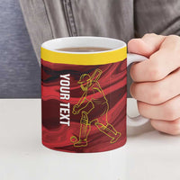 Custom Guyana Cricket Ceramic Mug Go Amazon Warriors Marble Pattern - Wonder Print Shop