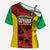 Custom Guyana Cricket Cross Shoulder Shirt Go Amazon Warriors Marble Pattern - Wonder Print Shop