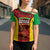 Custom Guyana Cricket Cross Shoulder Shirt Go Amazon Warriors Marble Pattern - Wonder Print Shop