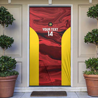 Custom Guyana Cricket Door Cover Go Amazon Warriors Marble Pattern - Wonder Print Shop