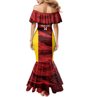 Custom Guyana Cricket Family Matching Mermaid Dress and Hawaiian Shirt Go Amazon Warriors Marble Pattern - Wonder Print Shop