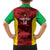 Custom Guyana Cricket Family Matching Off Shoulder Maxi Dress and Hawaiian Shirt Go Amazon Warriors Marble Pattern - Wonder Print Shop