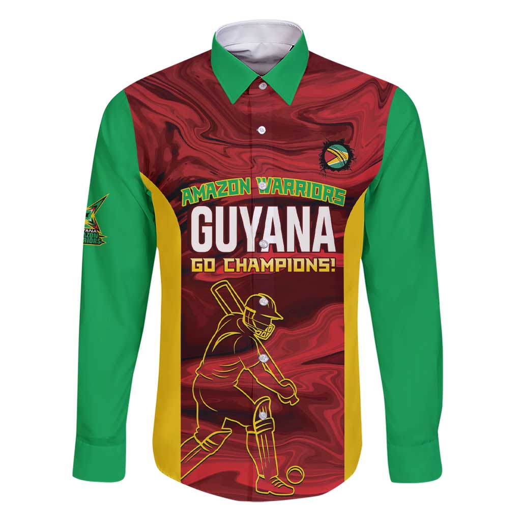 Custom Guyana Cricket Family Matching Short Sleeve Bodycon Dress and Hawaiian Shirt Go Amazon Warriors Marble Pattern - Wonder Print Shop