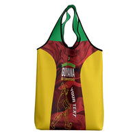 Custom Guyana Cricket Grocery Bag Go Amazon Warriors Marble Pattern - Wonder Print Shop