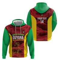 Custom Guyana Cricket Hoodie Go Amazon Warriors Marble Pattern - Wonder Print Shop